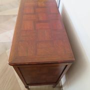 Art Deco chest of drawers - 4 drawers - locks - checkered wood veneer top - 50s