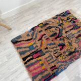 Handcrafted Moroccan Berber carpet 135 x 94 CM