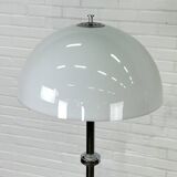 Lampadaire vintage avec abat-jour champignon blanc