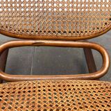 Curved wooden rocking chair Art Nouveau Jugendstil by Fischel, Austria, 1910s