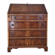 Georgian Secretary / Writing Desk in Mahogany and Green-Gold Leather - Very Good Condition