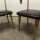 Pair of Scandinavian 1960 beech chairs