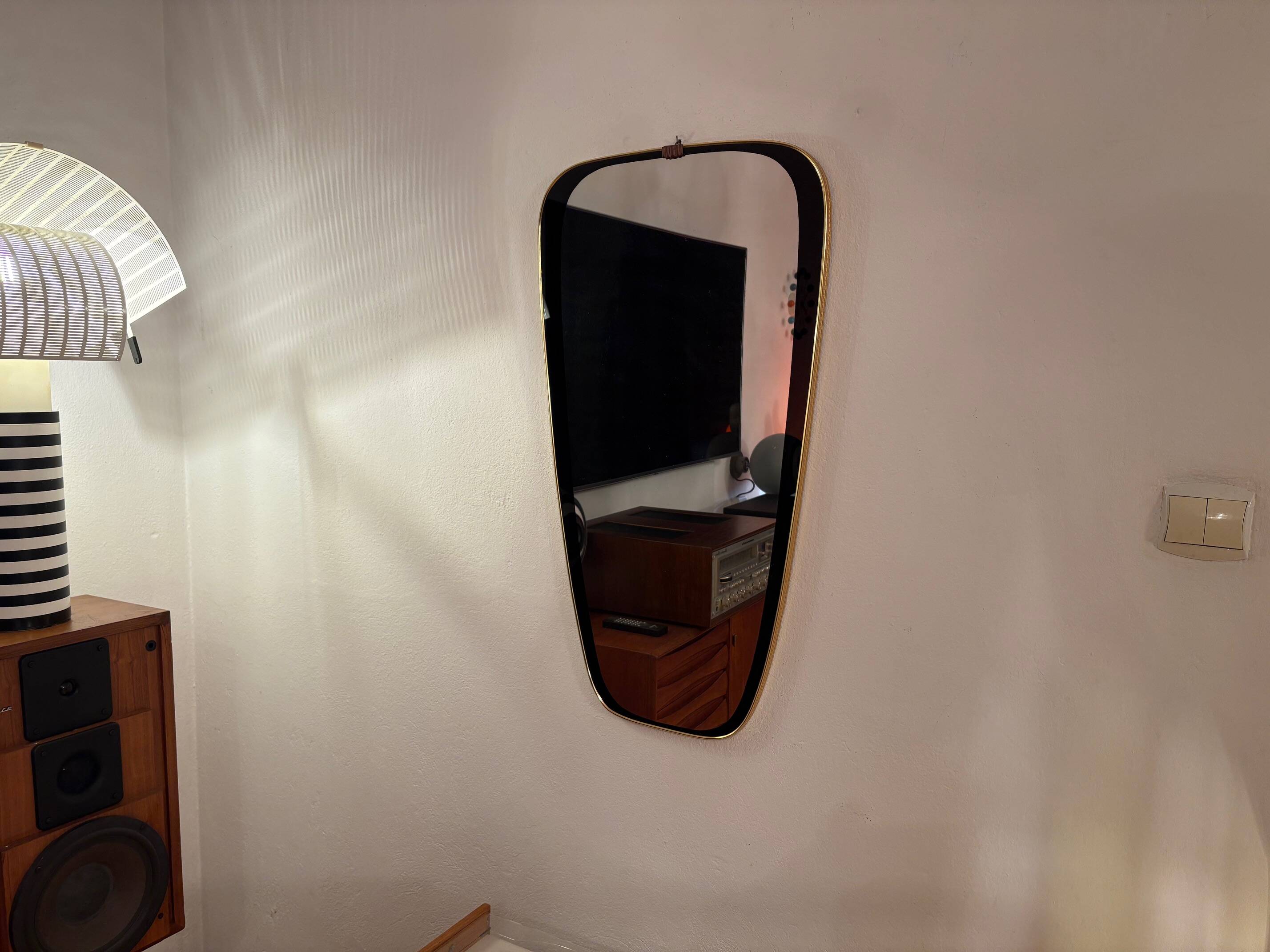 Large Rockabilly Mirror, 1960s