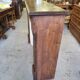 Facade of antique wooden fireplace