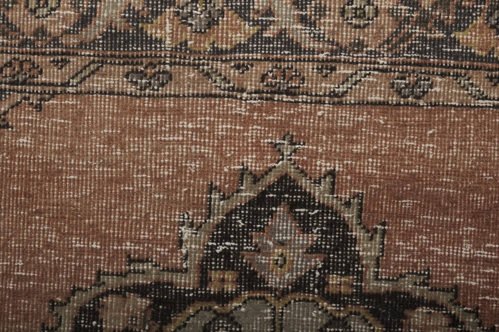Vintage Turkish hallway rug 118x388 cm