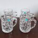 4 Chopes à bière en cristal taillé Tiffany et Co.