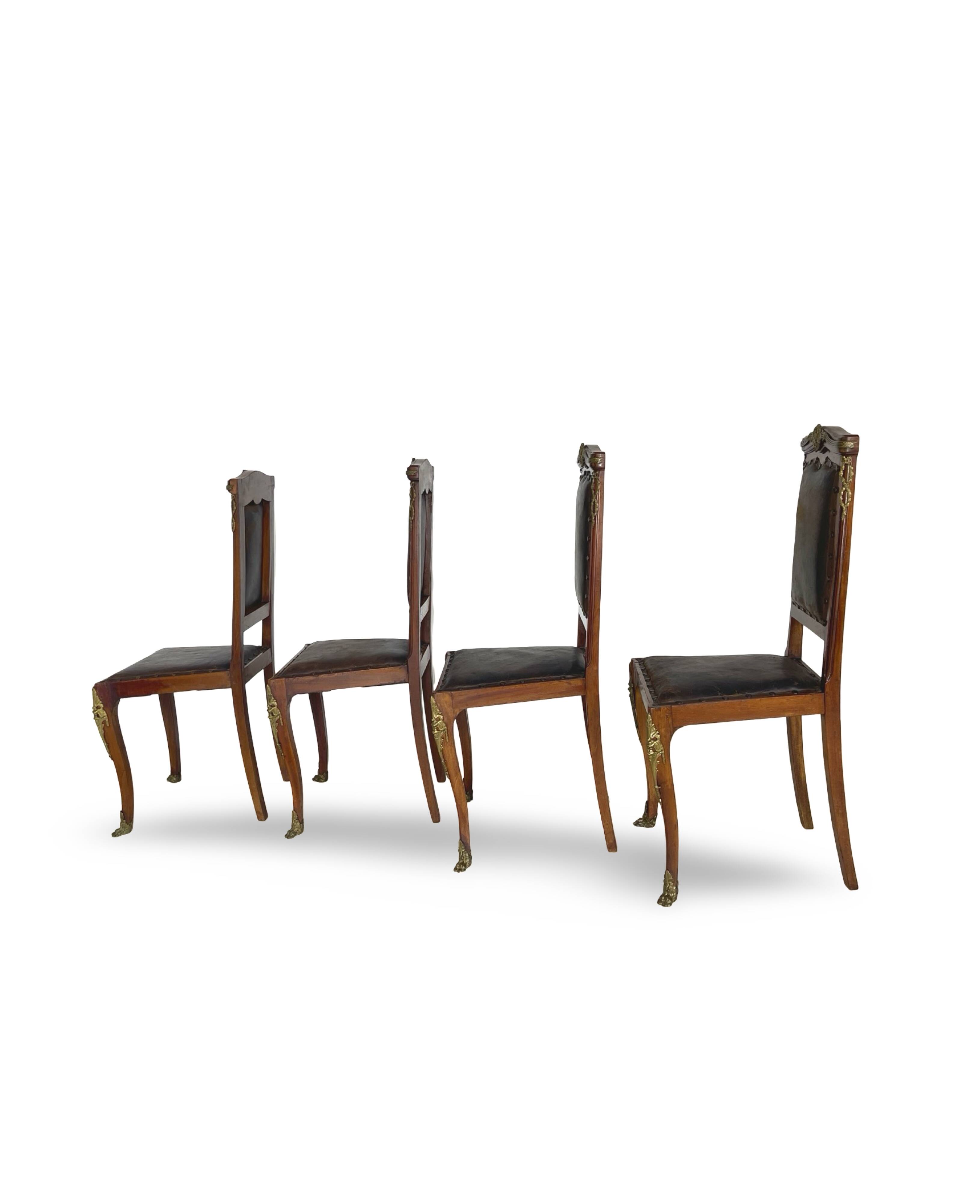 Italian art deco dining chairs 1920s