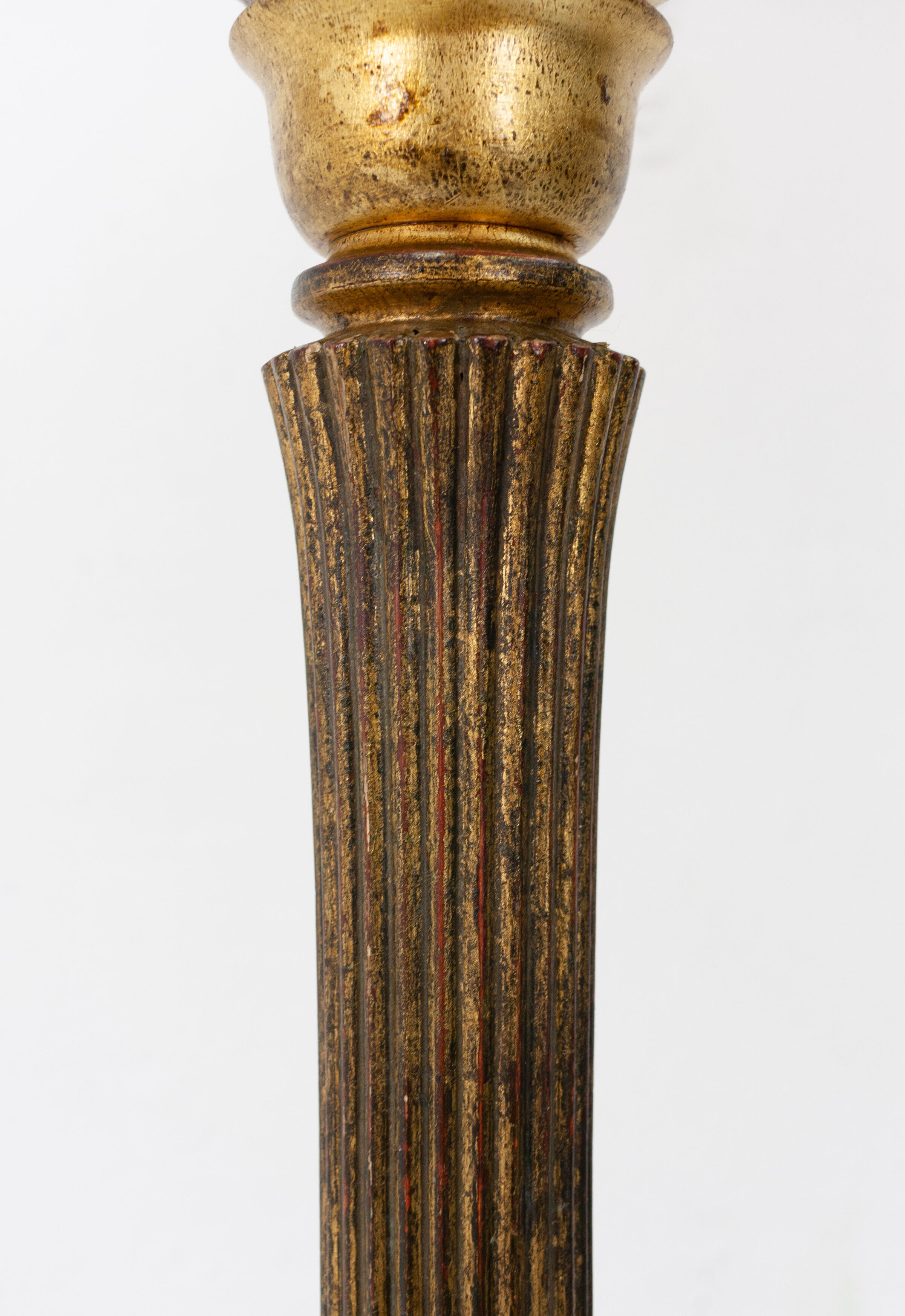 Lampadaire italien Gesso en bois doré