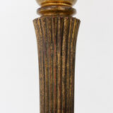 Gild Wood Gesso Italian Floor Lamp