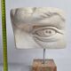 Eye of Michelangelo's "David", vintage cast after Brucciani, on base, 27 cm