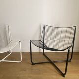 Black räane armchair by niels gammelgaard for ikea