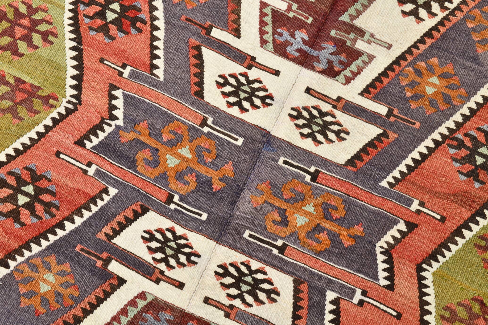 5x8 Geometric Handmade Antique Vintage Rug, 156x251Cm