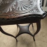 Carved wood table 1920