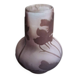 Vase with floral decoration, Gallé, early 20th century