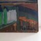 Urban landscape oil painting on canvas signed Rottier