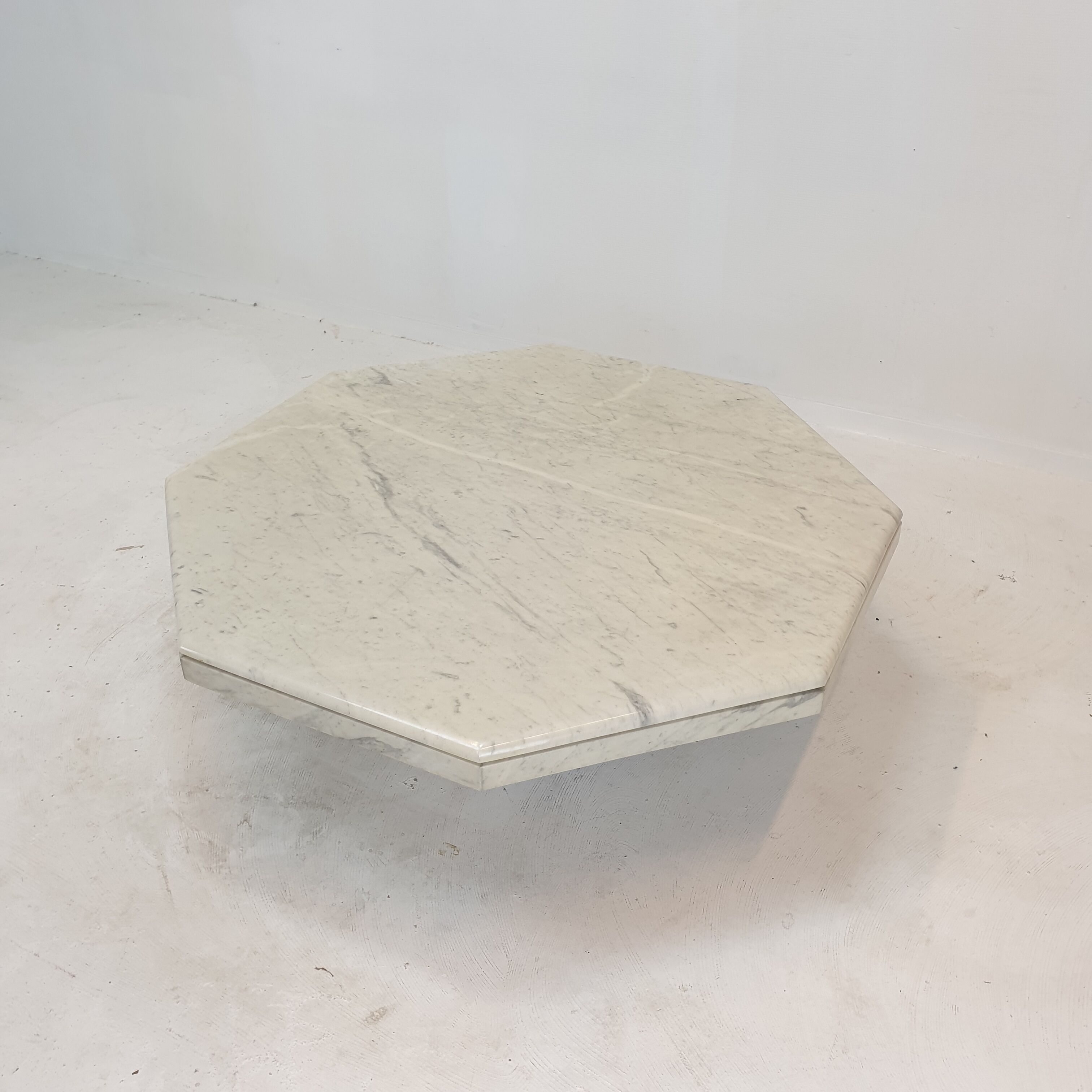 Italian Marble Octagon Coffee Table, 1980's