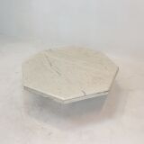 Italian Marble Octagon Coffee Table, 1980's