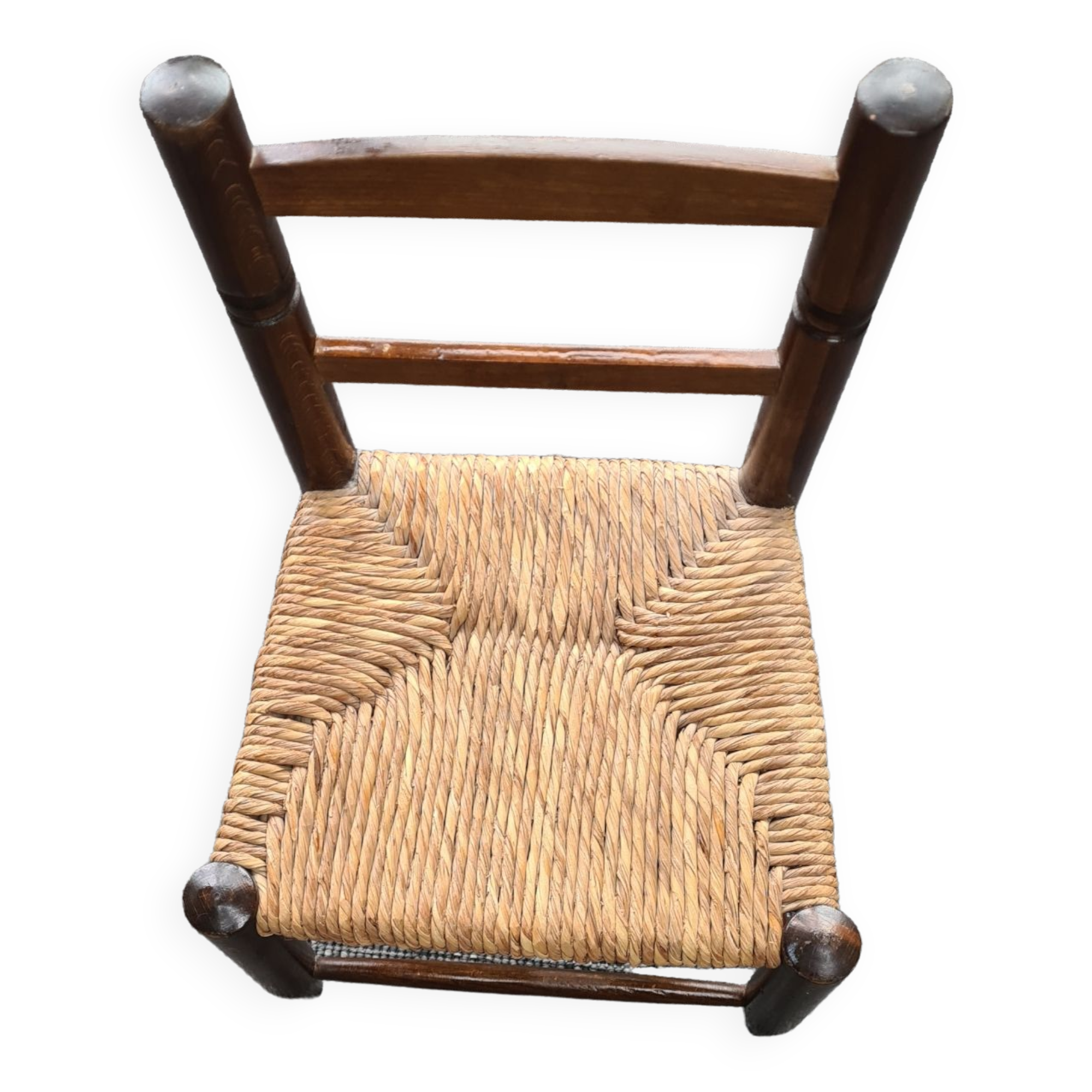 Wooden chair and straw for children