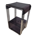 Plexiglas shelf on casters from the 70s