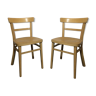 Paire de chaises de bistrot type Baumann