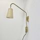 Minimalist Adjustable Swing Arm counterweight Brass Wall Light, Germany 1950