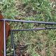 Table basse teck avec porte revue années 60