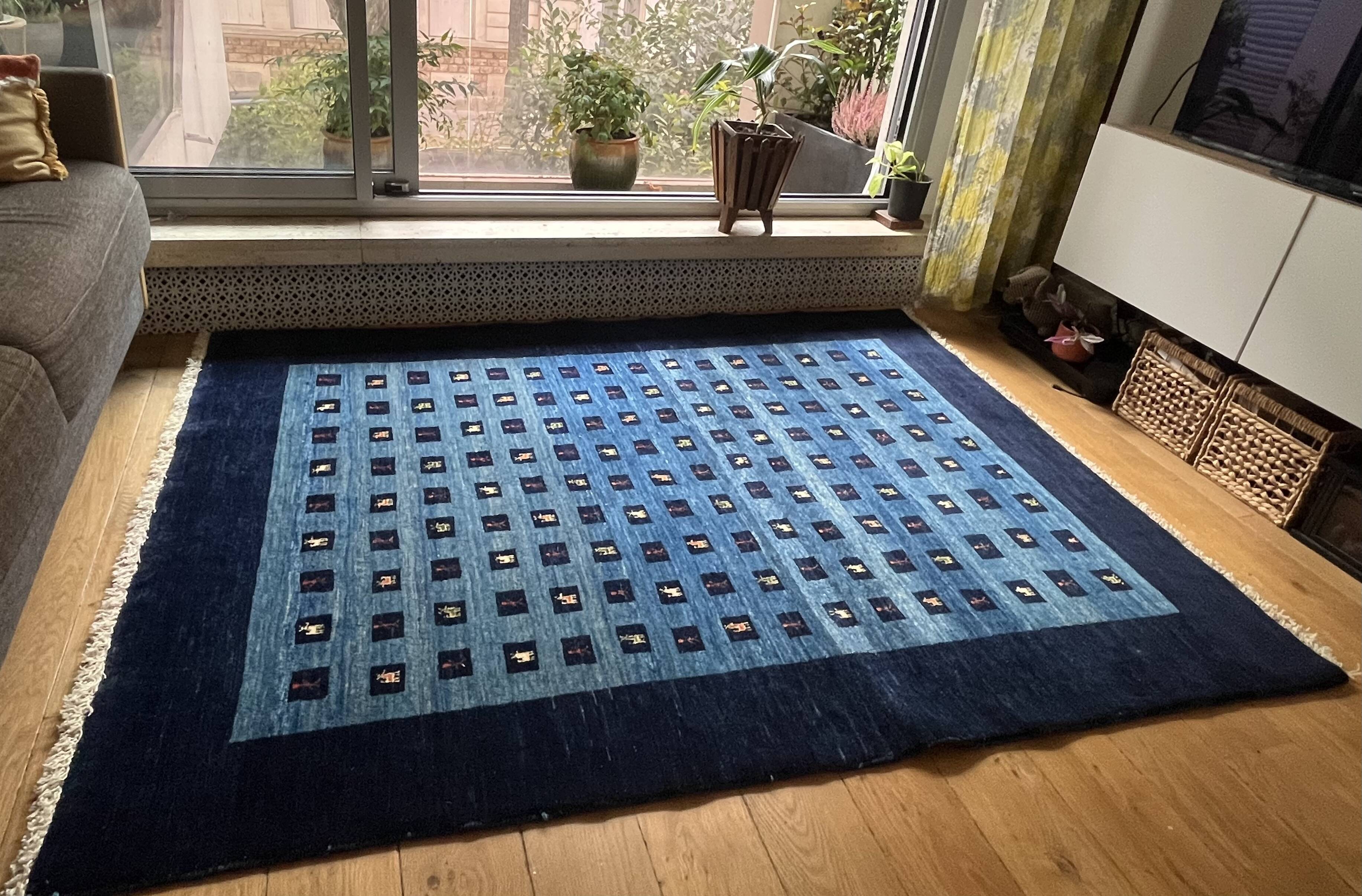 Tapis Gabeh Iran - Artisanal- 100% laine- Excellent état