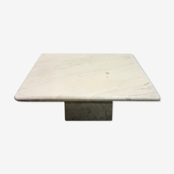 Table basse en marbre de carrara, Italie années 1970