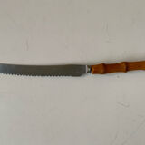 Bamboo handle bread knife