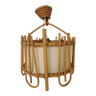 Bamboo and vintage paper pendant light