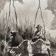 Table Ink wash " Fishermen at Lake Titicaca" Peter BALAZS (1919-2003) ?