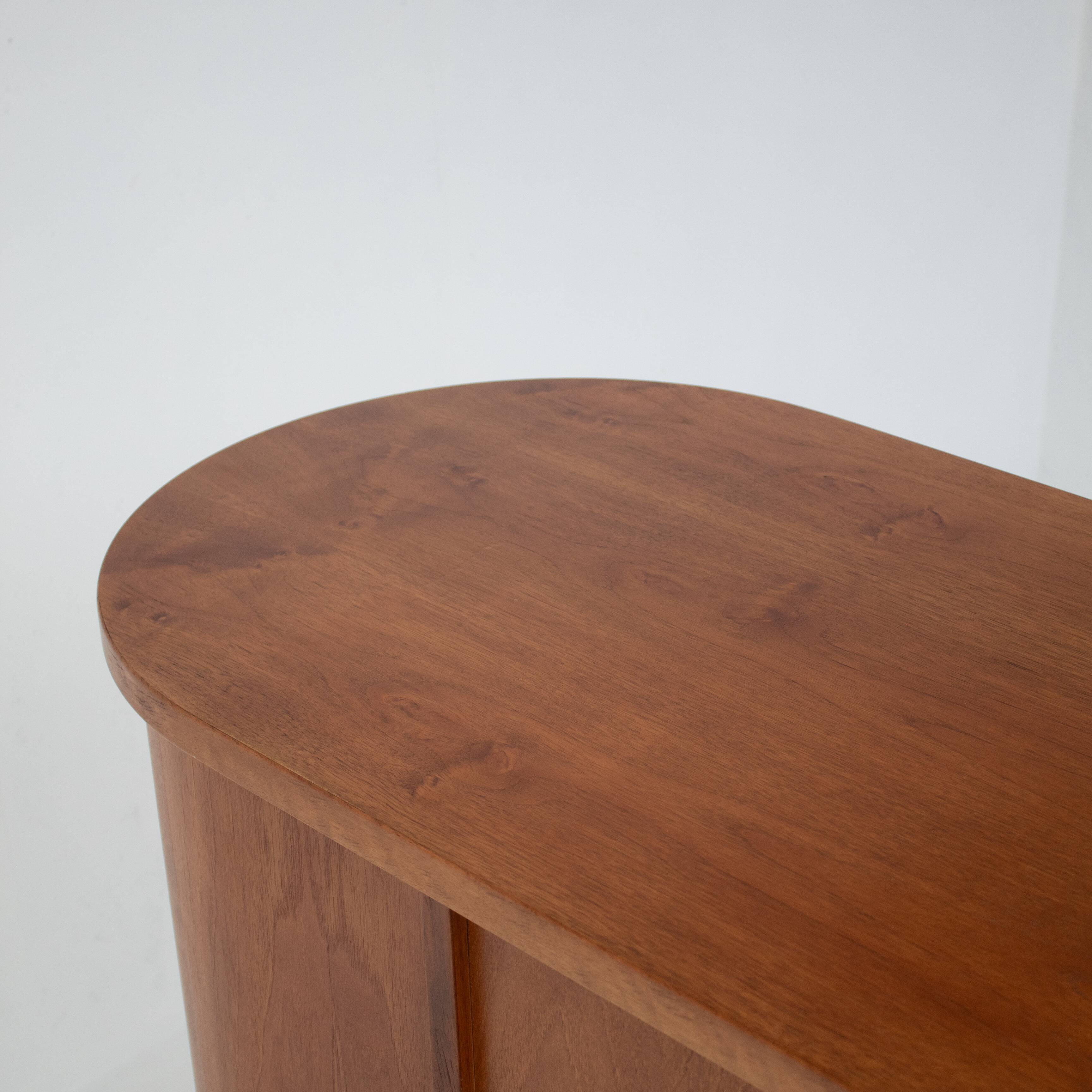 Architectural Teak Cabinet with Sculptural Legs 1970s