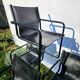 4 Matteo Grassi armchairs in black leather
