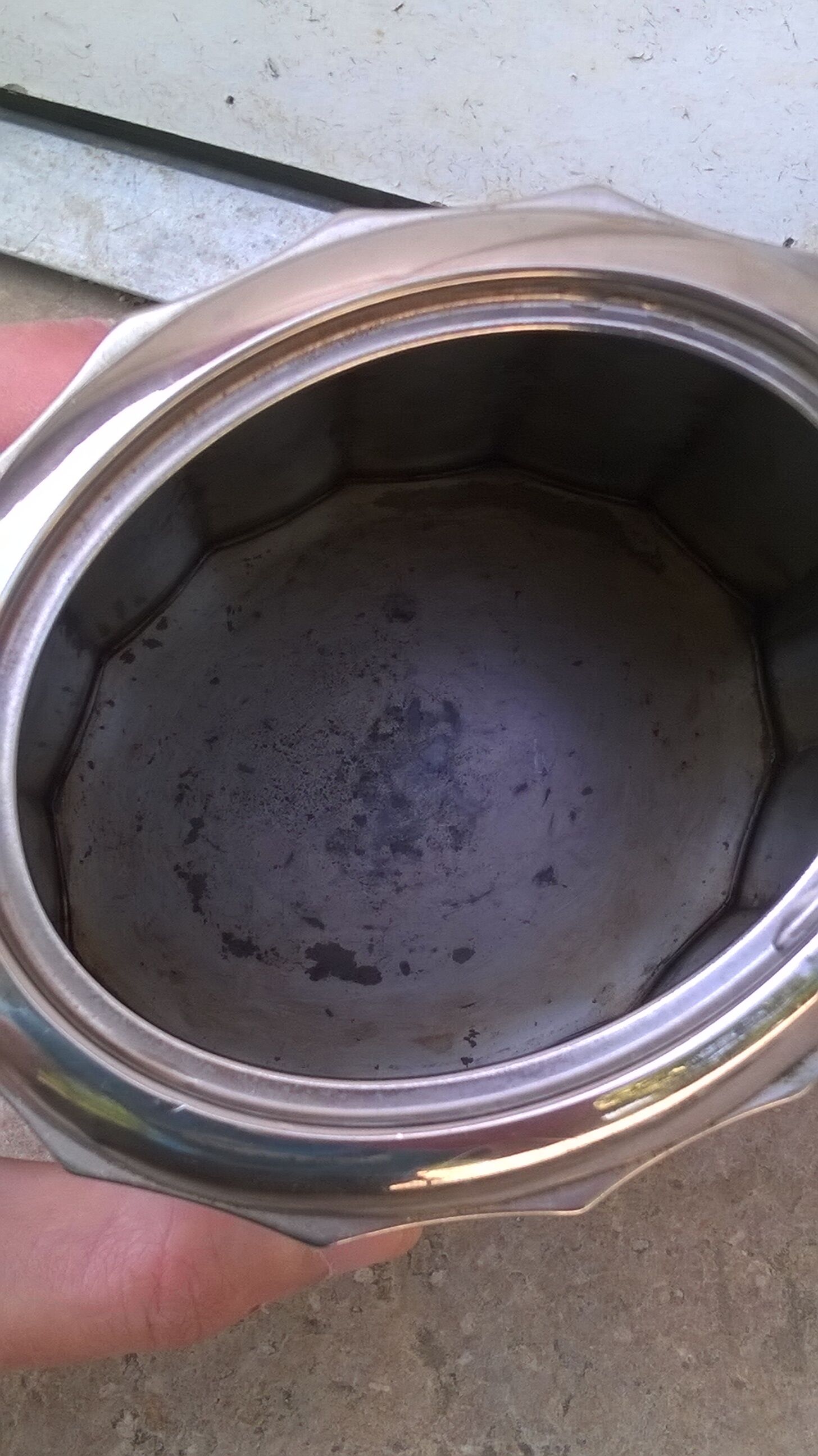 Silver metal teapot WMF year 1960