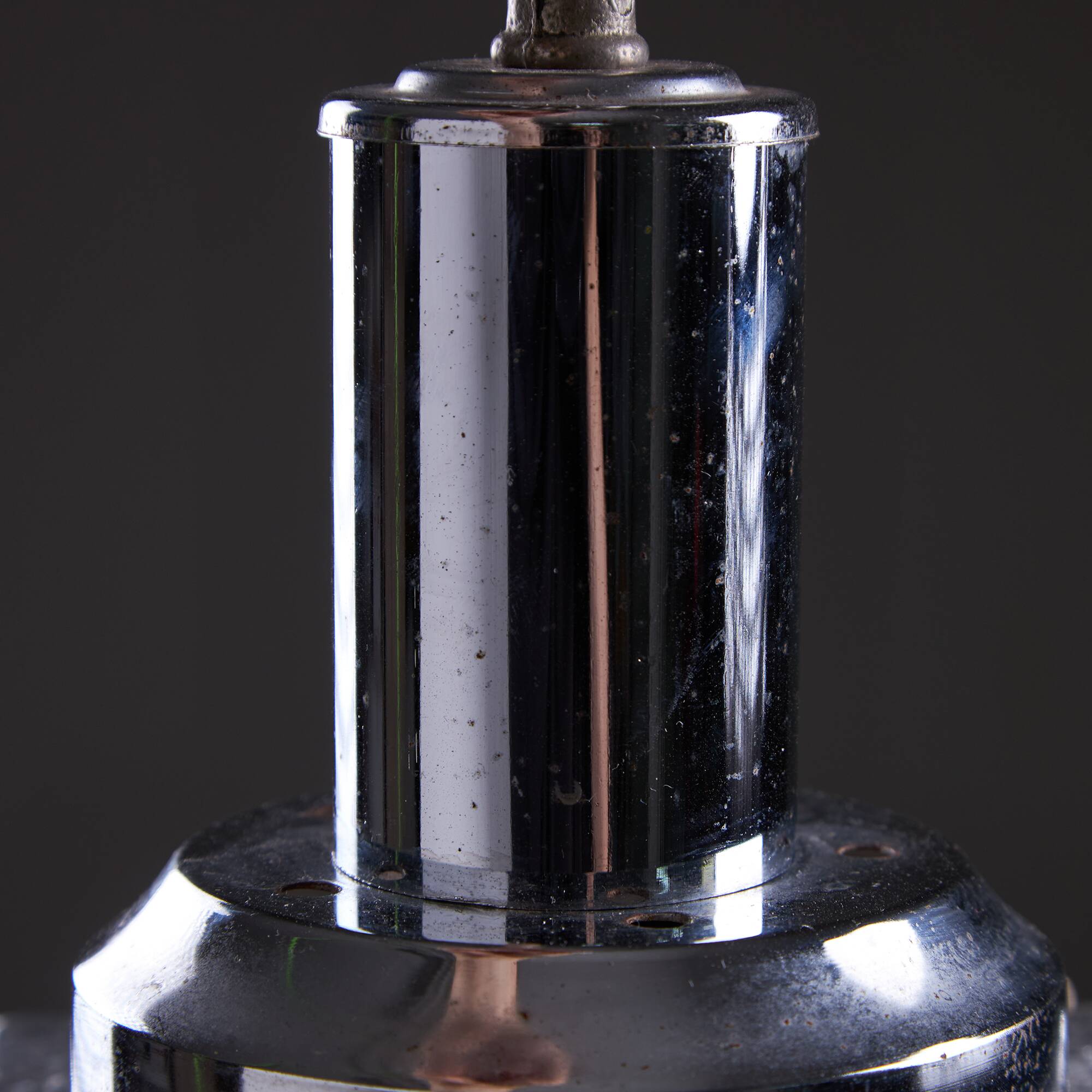 Art Deco Dappled Glass Cuboid Pendant, 1960s