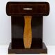 Paire de tables de chevet Art déco italiennes en noyer et érable, années 1920
