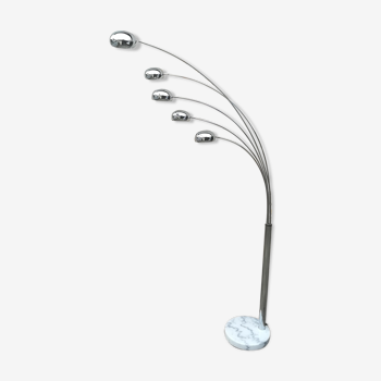 Lampadaire muguet en chrome