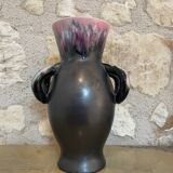 From VALLAURIS, ceramic vase with handles