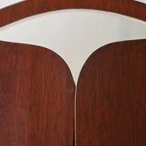 Vintage Scandinavian Mirror with Folding Side Panels