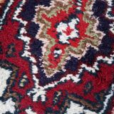 Vintage persian carpet hamadan handmade 40cm x 59cm 1970s