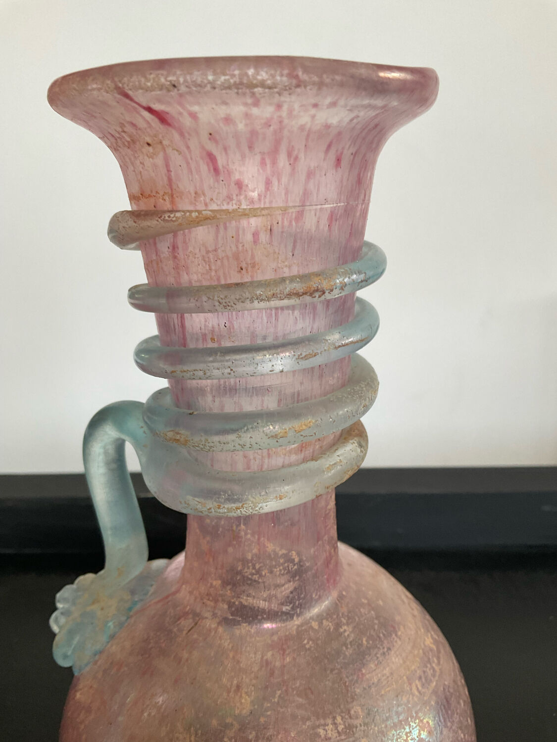 Old "Scovo" vase in Murano glass