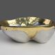 Candleholder and Bowl by David Marshall in Aluminum and Brass, UK 1970s