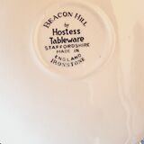 Set of 4 blue and white porcelain plates