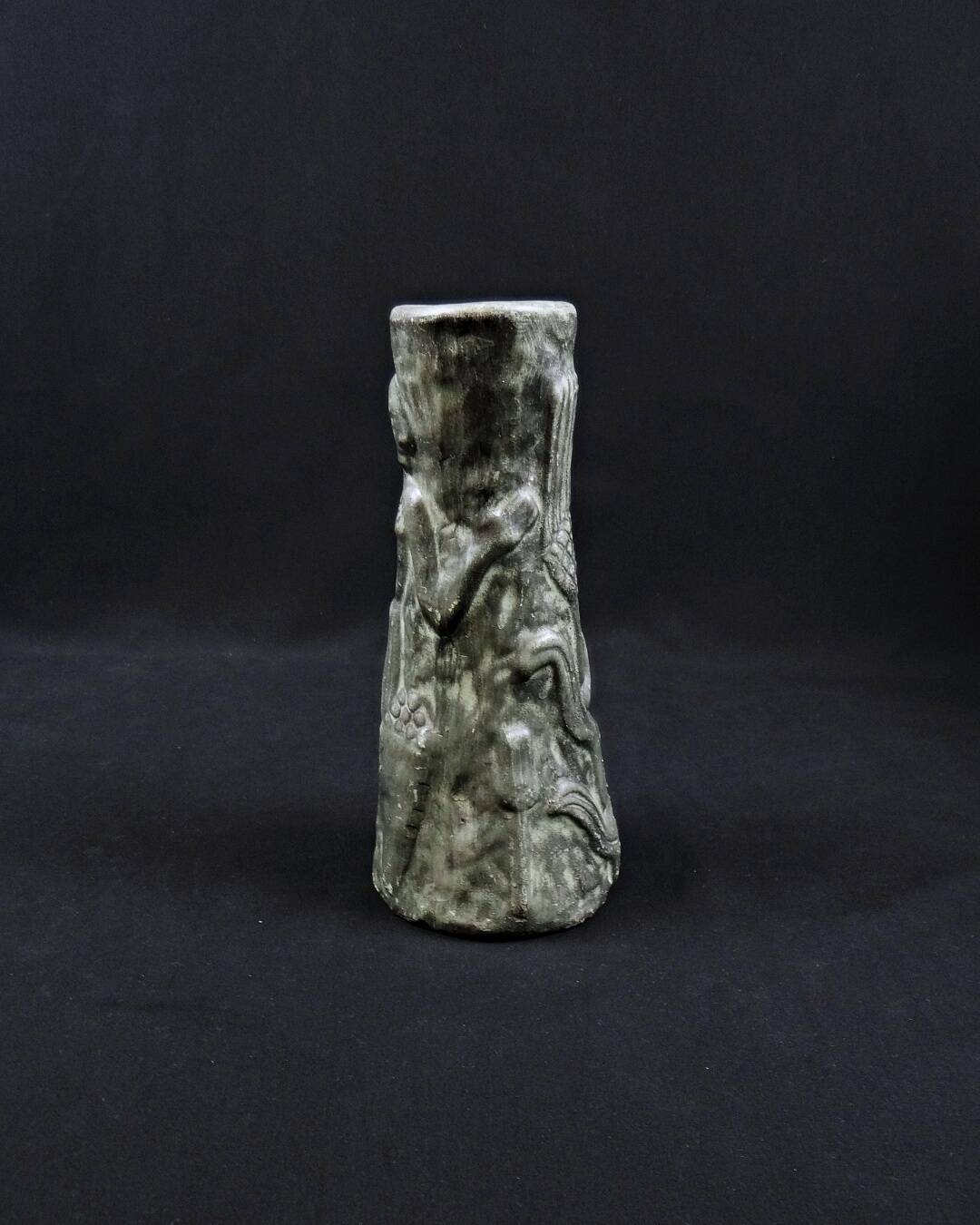 Terracotta vase in the style of Walter Gerhard Art Deco style 1960s