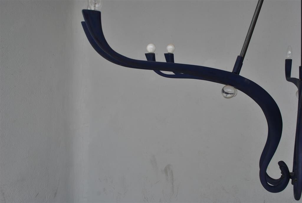 Vintage 1990s design to 12 lights chandelier