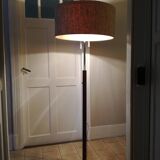 Adjustable floor lamp in walnut and metal 1960