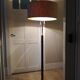 Adjustable floor lamp in walnut and metal 1960