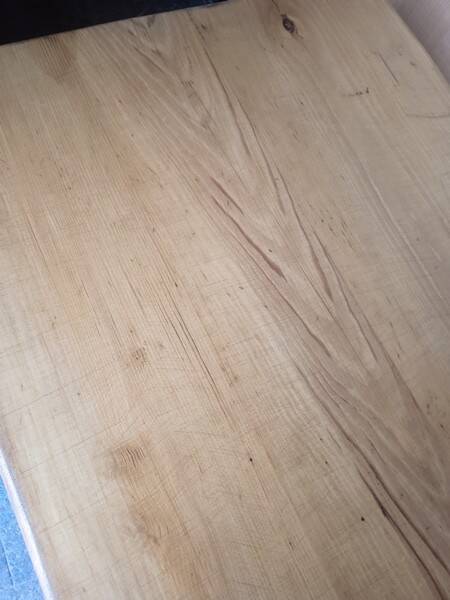 110cm bistro table with solid wood top