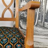 Art deco oak armchair 1940/1950