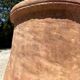 Ancient terracotta pottery jar from the 19th century.